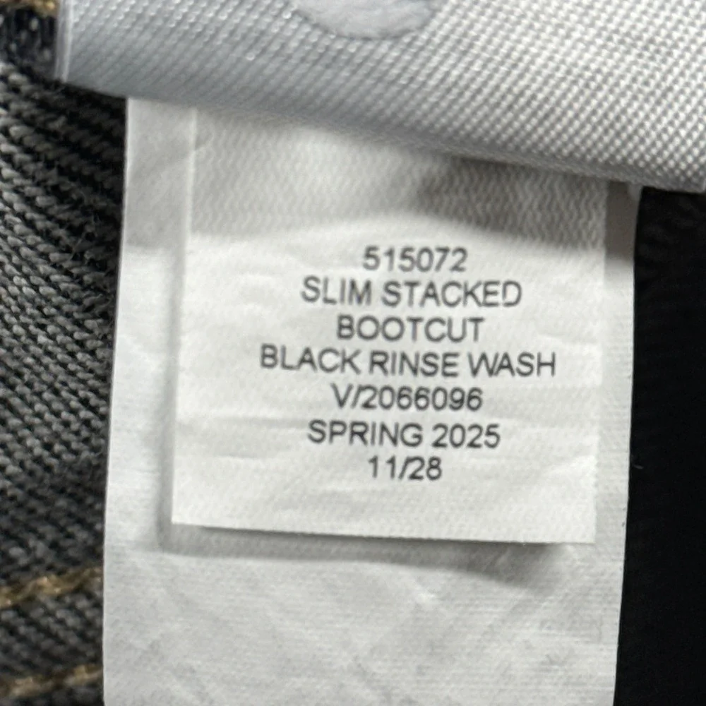 Banana‎ Republic Jeans Mens 32x29 Black Rinse Wash Slim Stacked Bootcut